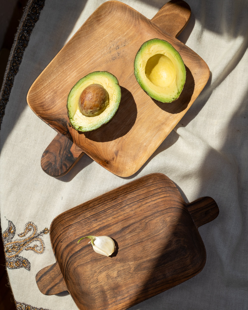 Walnut Double Handed Tray