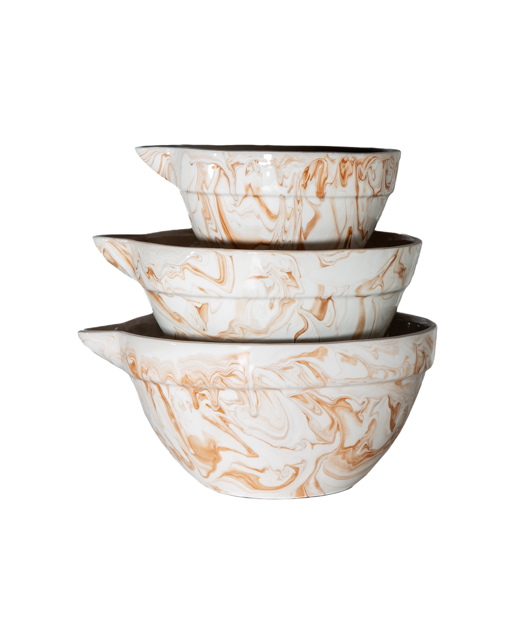 Marbled Terra Mixing Bowls - Set of 3