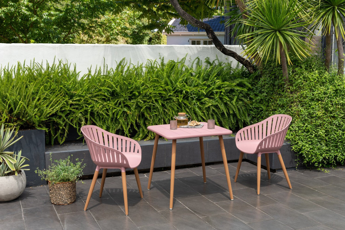 Nassau Bistro Set – Peony Pink Social Plastic® - 3pc