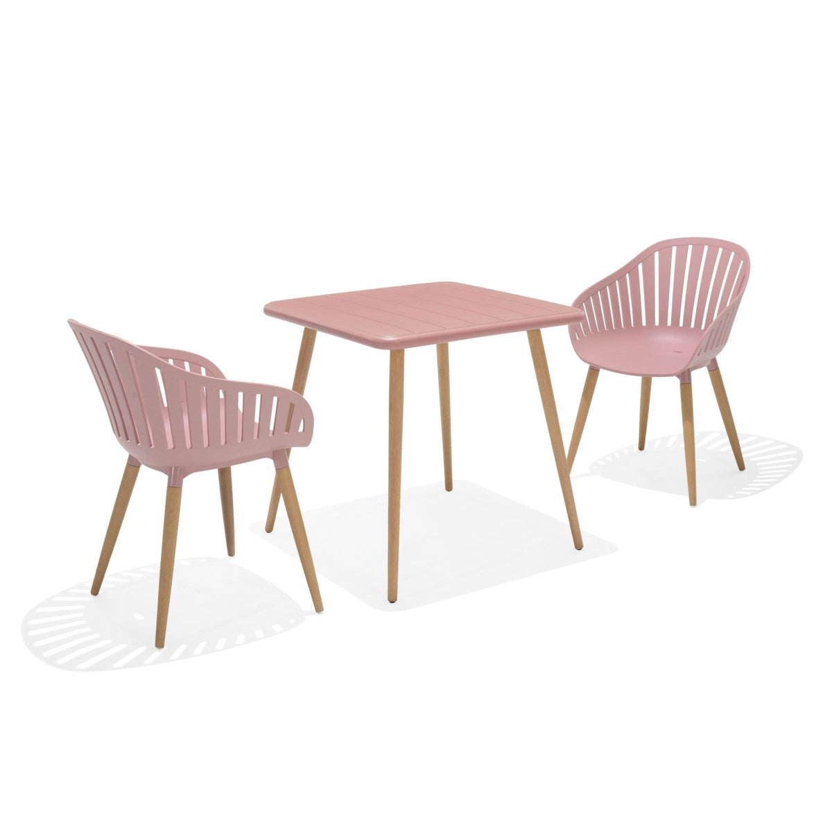 Nassau Bistro Set – Peony Pink Social Plastic® - 3pc