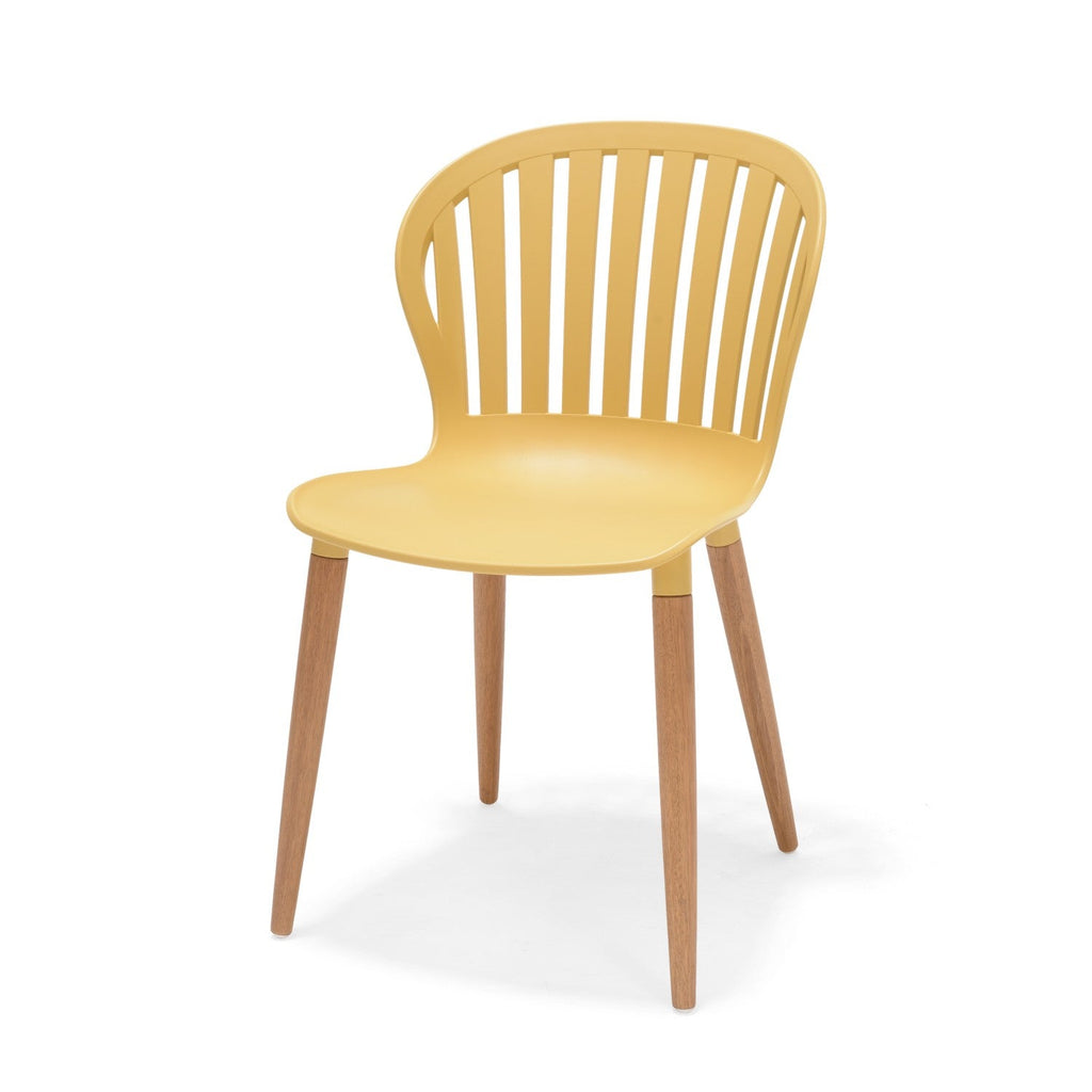 Nassau Side Chair in Honey Yellow Social Plastic® - 2pc