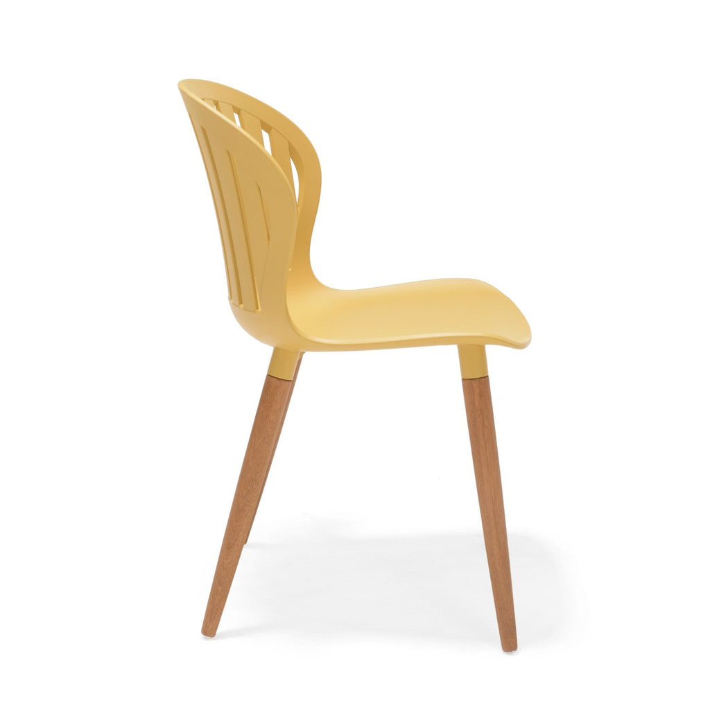 Nassau Side Chair in Honey Yellow Social Plastic® - 2pc