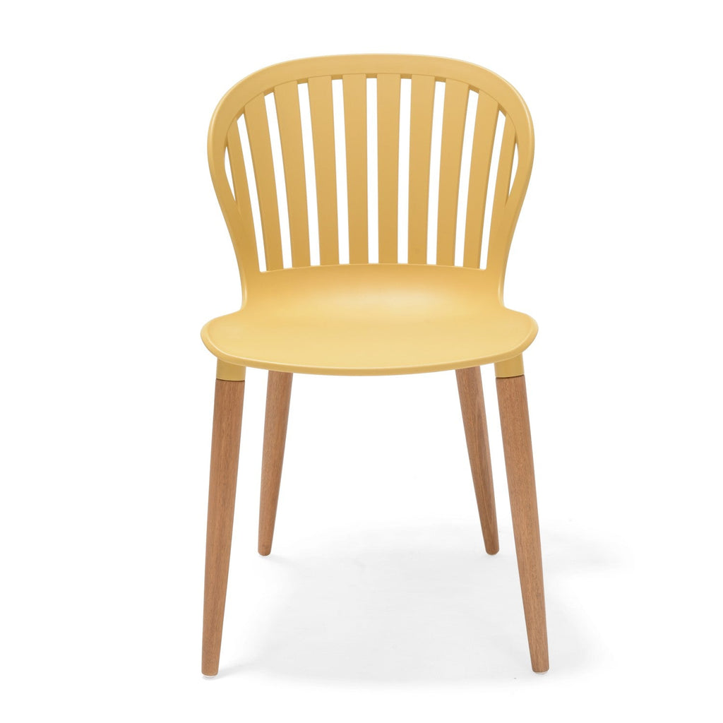 Nassau Side Chair in Honey Yellow Social Plastic® - 2pc