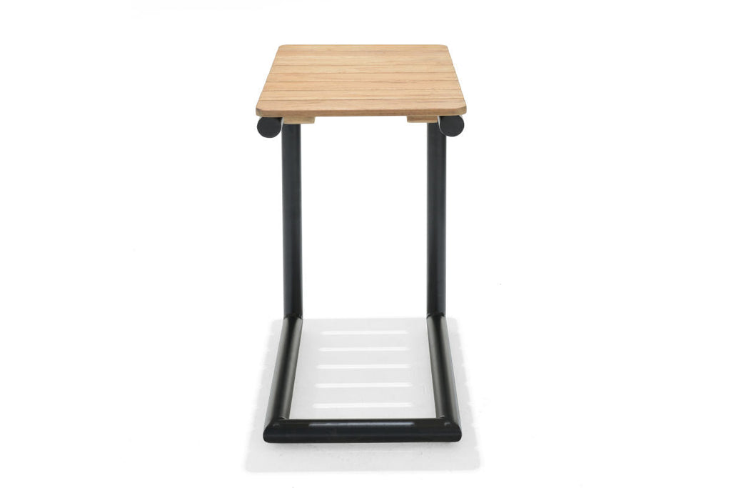 Portals Dark C-Shape Side Table Black