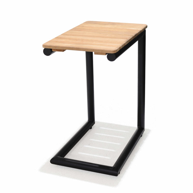 Portals Dark C-Shape Side Table Black
