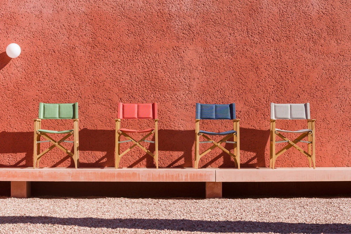 Zircon Teak Director Chair ‚Äì Piquant Green - 1 Piece