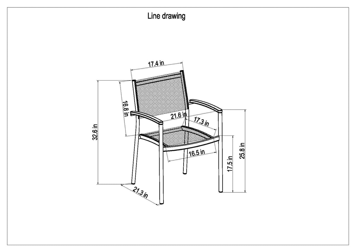 Orlando Rectangular Table and Vera Armchair Dining Set