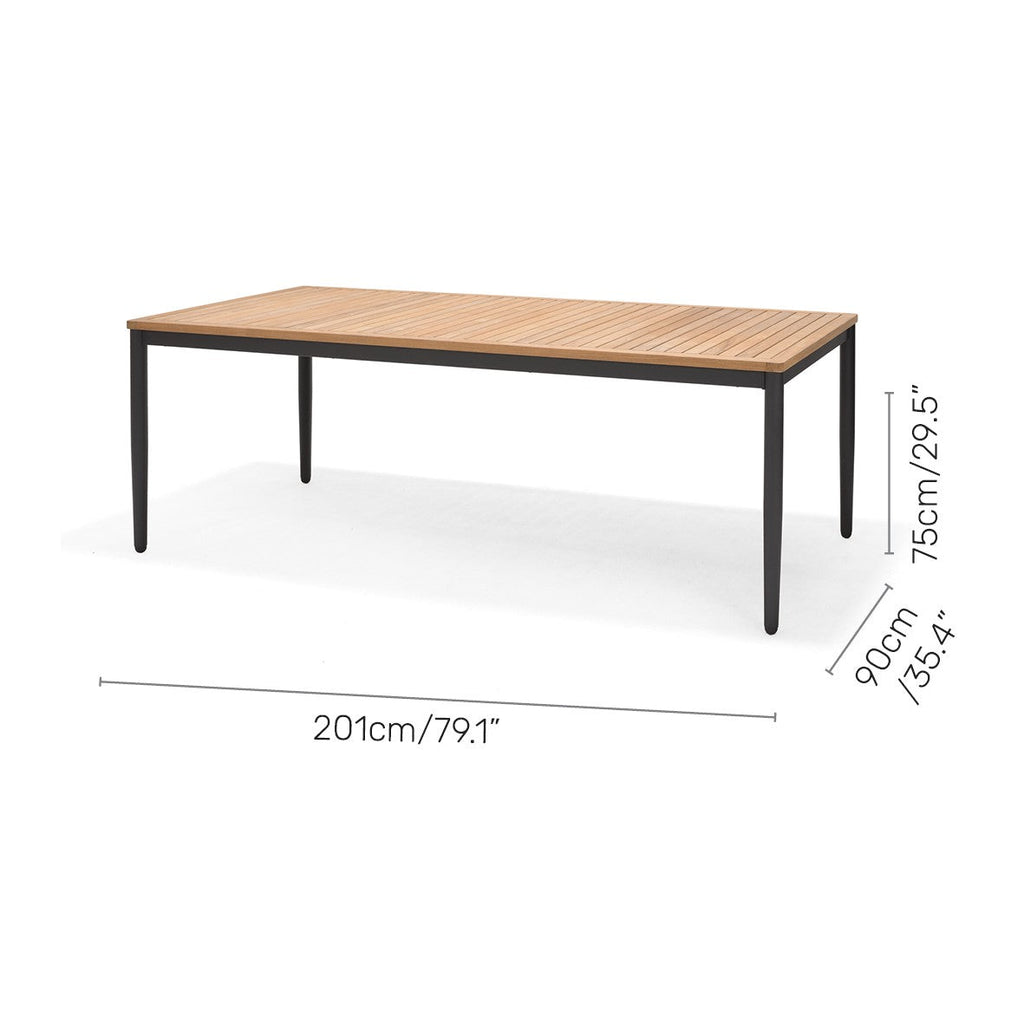 Topaz Rectangular Big Dining Table